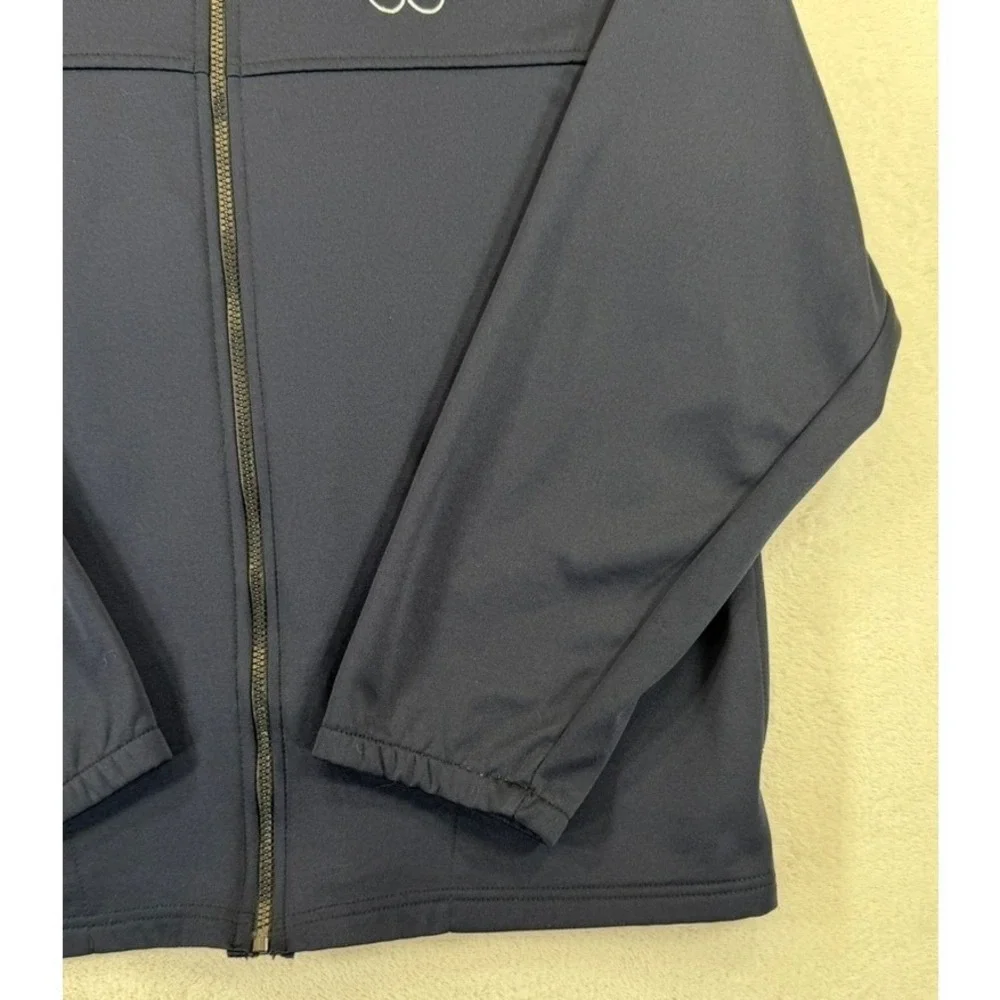 Vintage USA Olympic Committee Track Jacket Navy Blue Full Zip Mens L Made USA